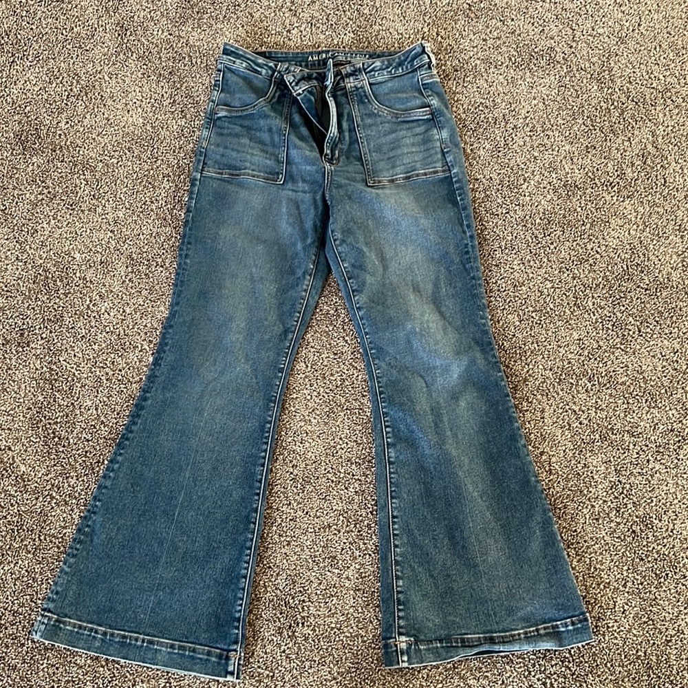 American Eagle Super Hi Rise Flare